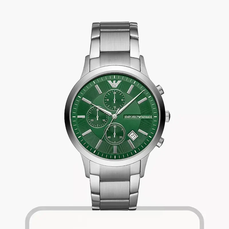 Emporio Armani Renato Chronograph Green Dial Men's Watch | AR11507